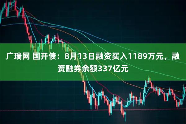 广瑞网 国开债：8月13日融资买入1189万元，融资融券余额337亿元