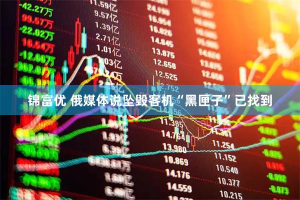 锦富优 俄媒体说坠毁客机“黑匣子”已找到